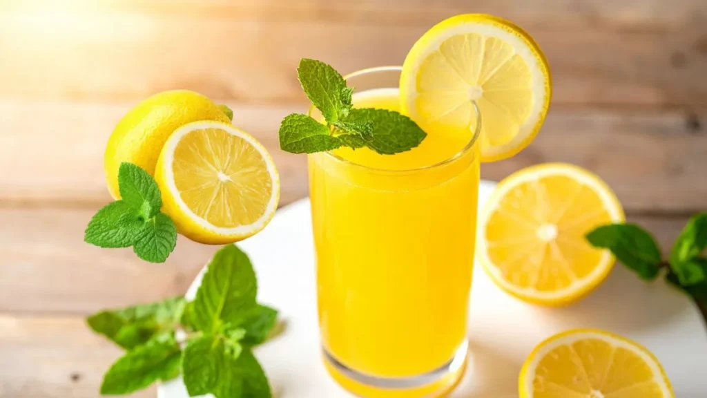 Mint and Lemon Juice